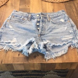 Agolde Parker vintage shorts in Swapmeet